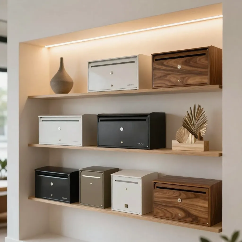 Wall-mounted mailboxes