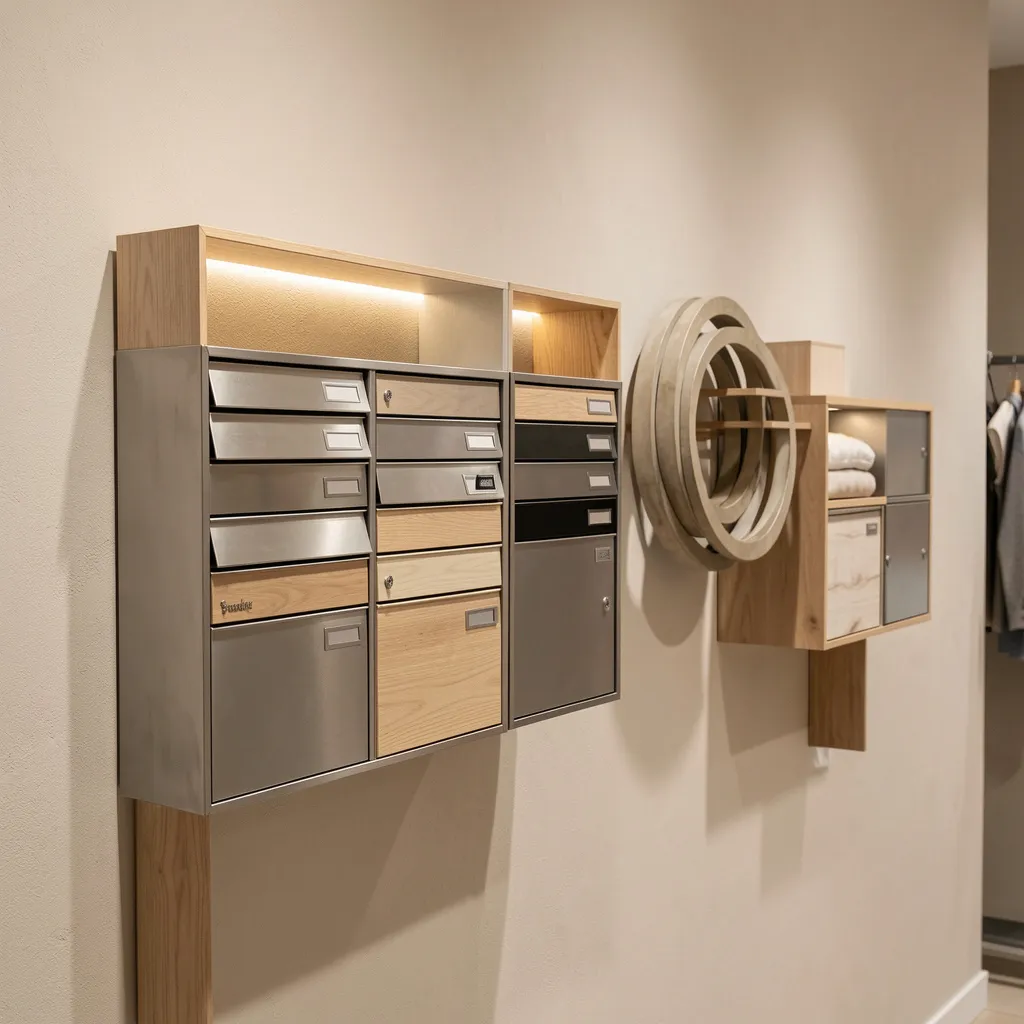 Stainless steel freestanding letterbox