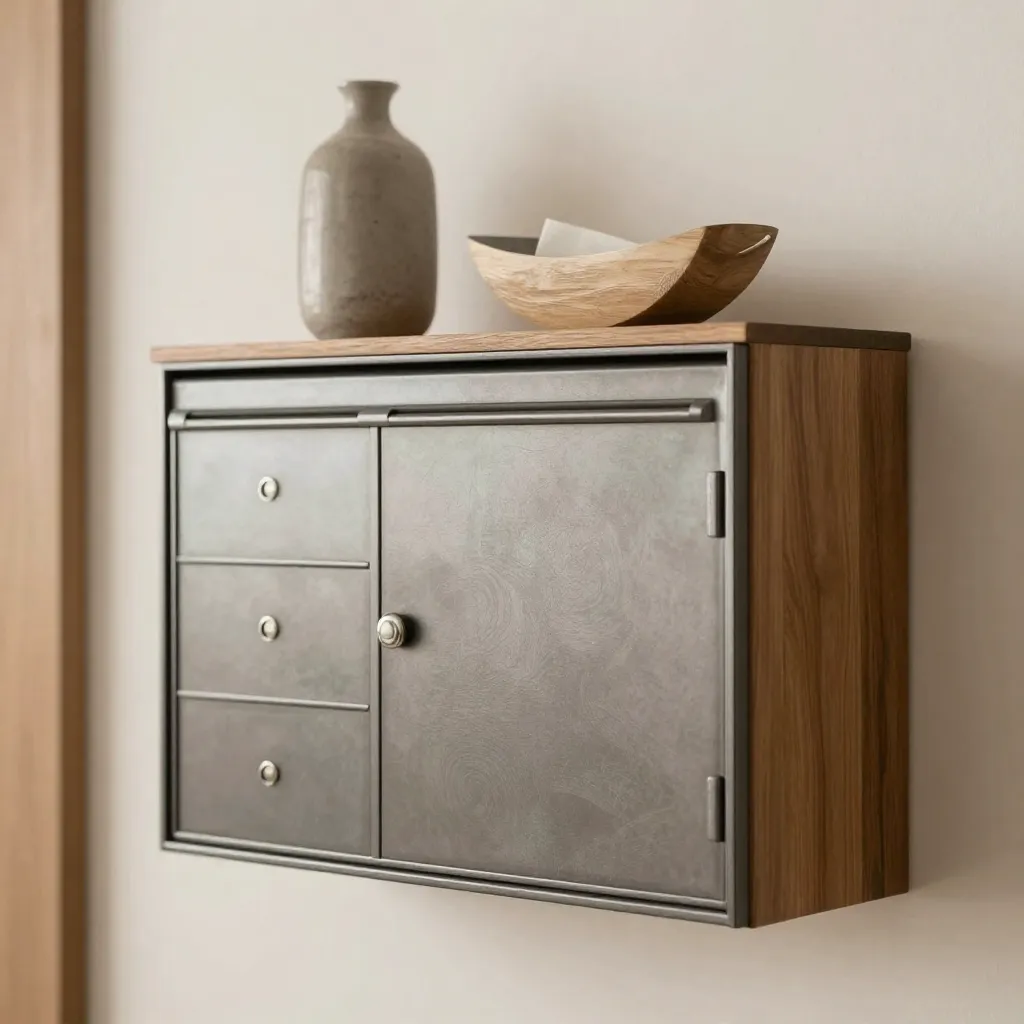 Triple-slot mail organiser