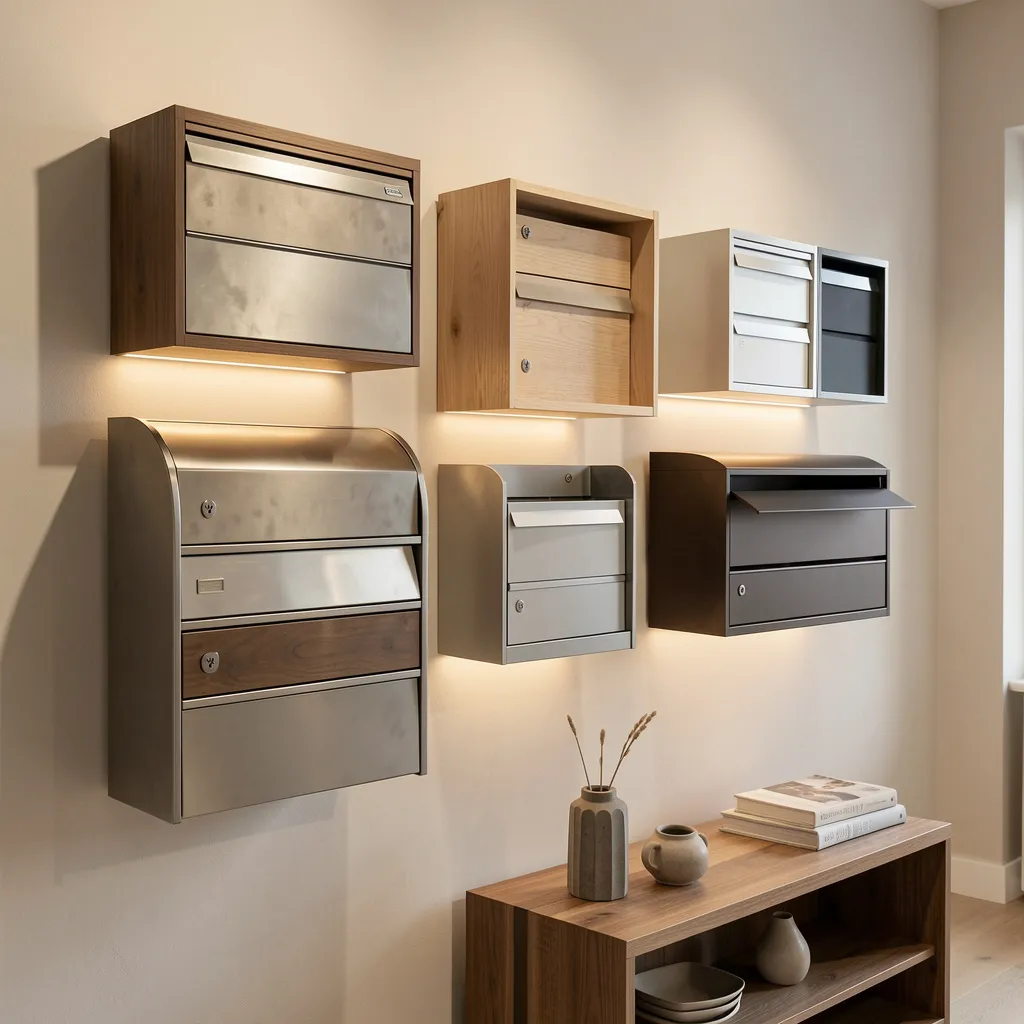 Minimalist desk mail holder