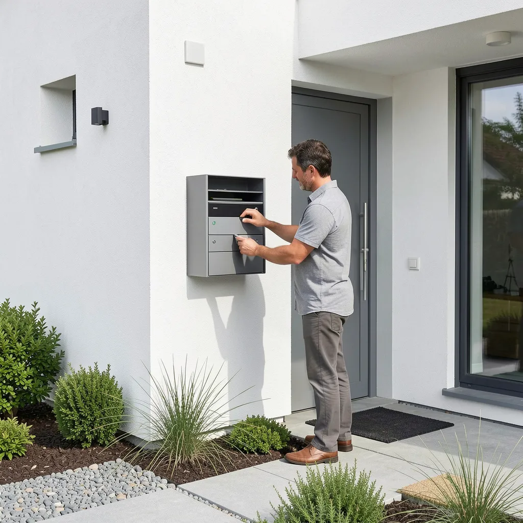 Wall-mounted multi-slot mail holder