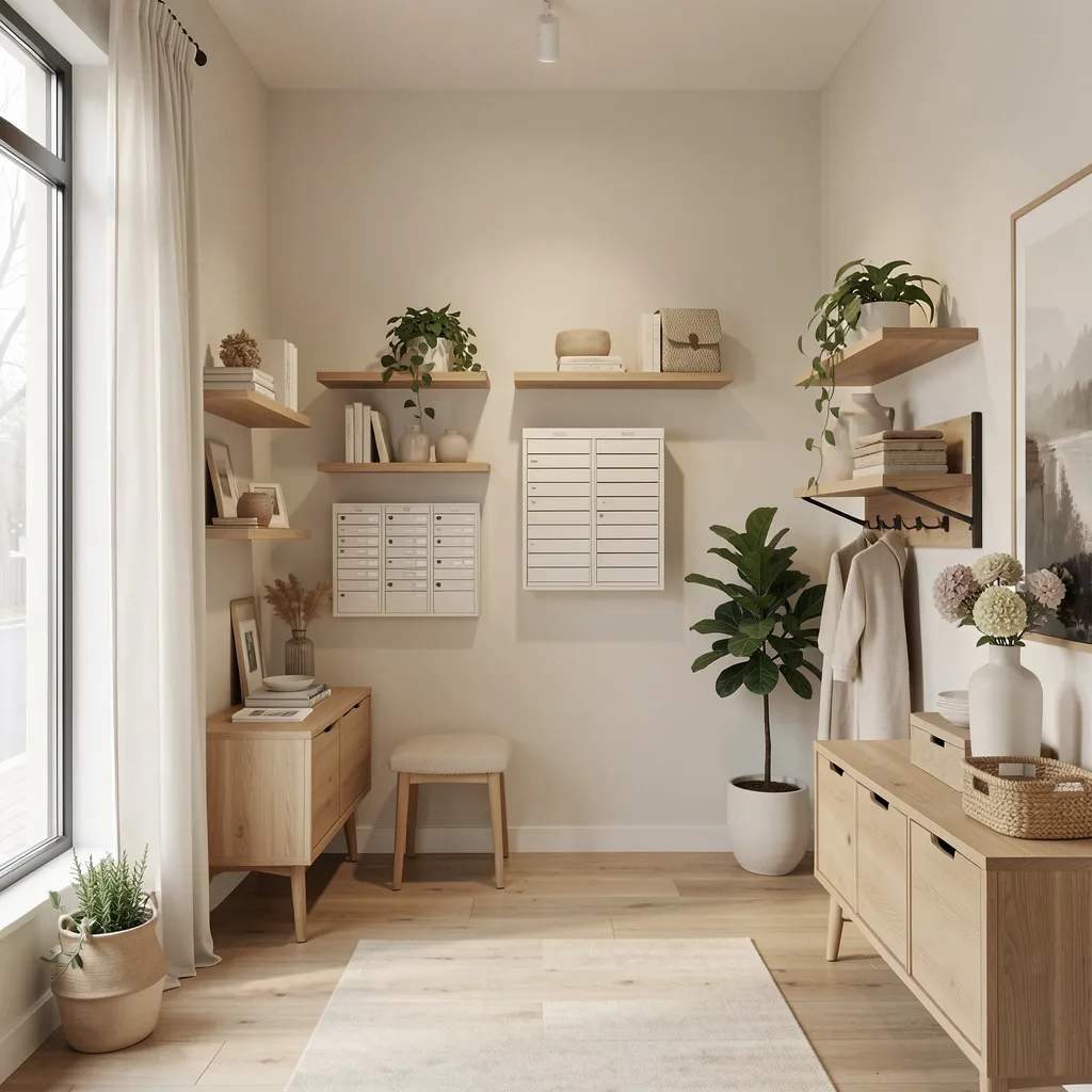 Powder-coated mailbox in matte black